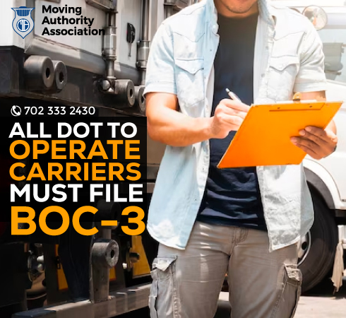 All dot to operate carriers must file BOC-3