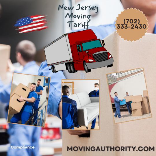 The New Jersey Moving Tariff & Estimate