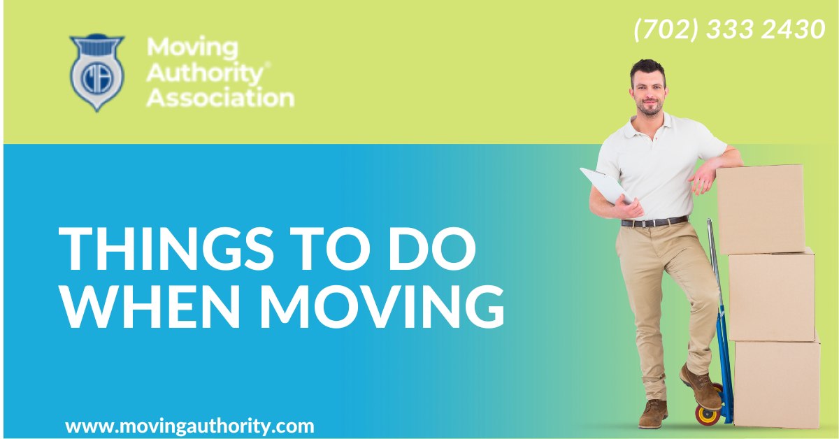 Things to Do When Moving