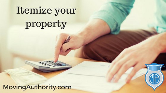 Itemize your property