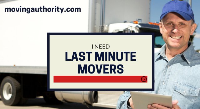Last minute movers on same day