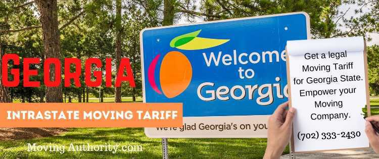 Georgia Intrastate Moving Tariff $595 product image reference 1